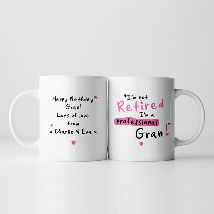Personalised I'm Not Retired I'm A Professional Grandma Mug product image