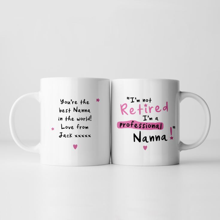 Personalised I'm Not Retired I'm A Professional Grandma Mug product image