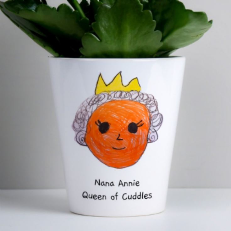 Personalised Childrens Drawing Plant Pot product image