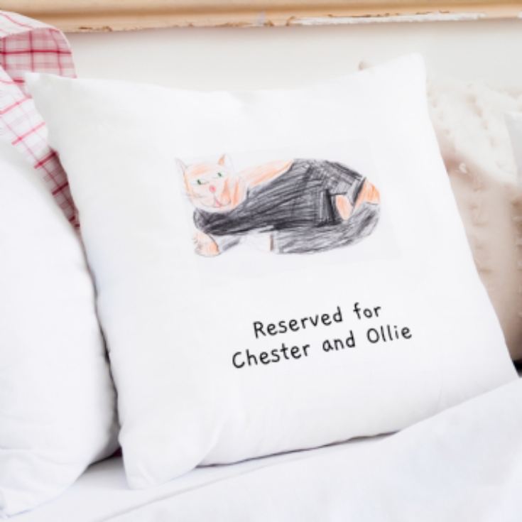 Personalised Childrens Drawing Cushion product image