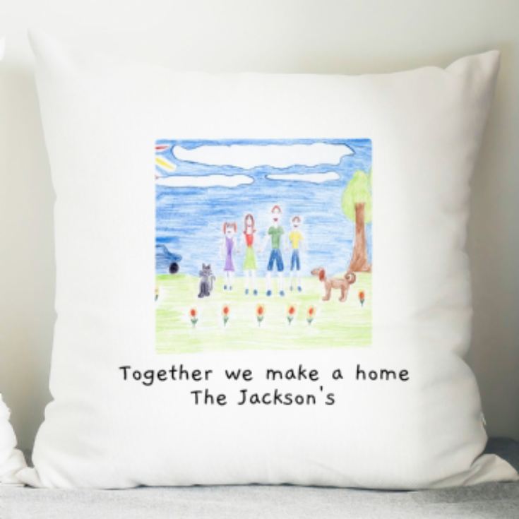Personalised Childrens Drawing Cushion product image