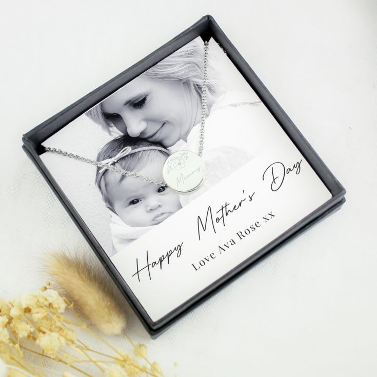 Personalised Photo Upload Necklace and Box product image