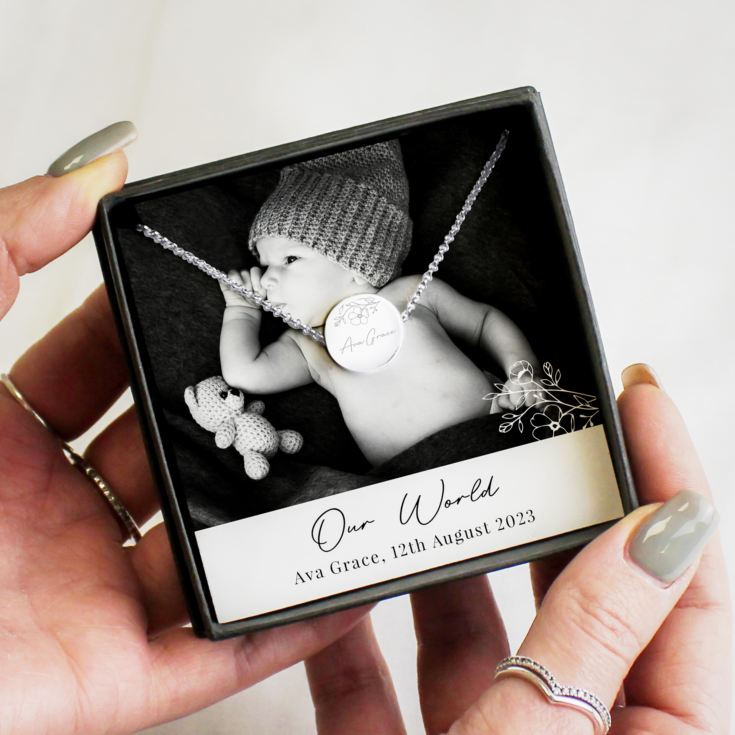 Personalised Photo Upload Necklace and Box product image