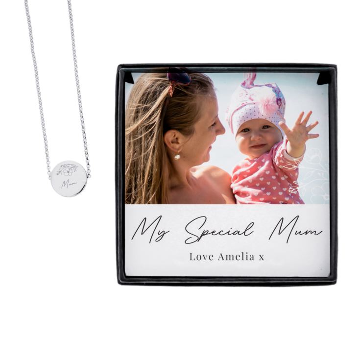Personalised Photo Upload Necklace and Box product image