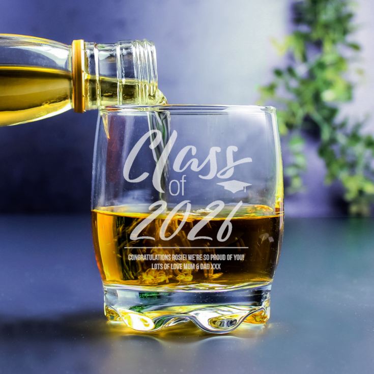 Personalised Class Of Graduation Whisky Tumbler product image