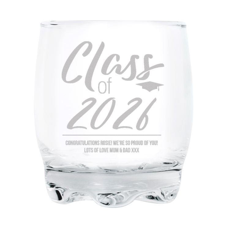 Personalised Class Of Graduation Whisky Tumbler product image