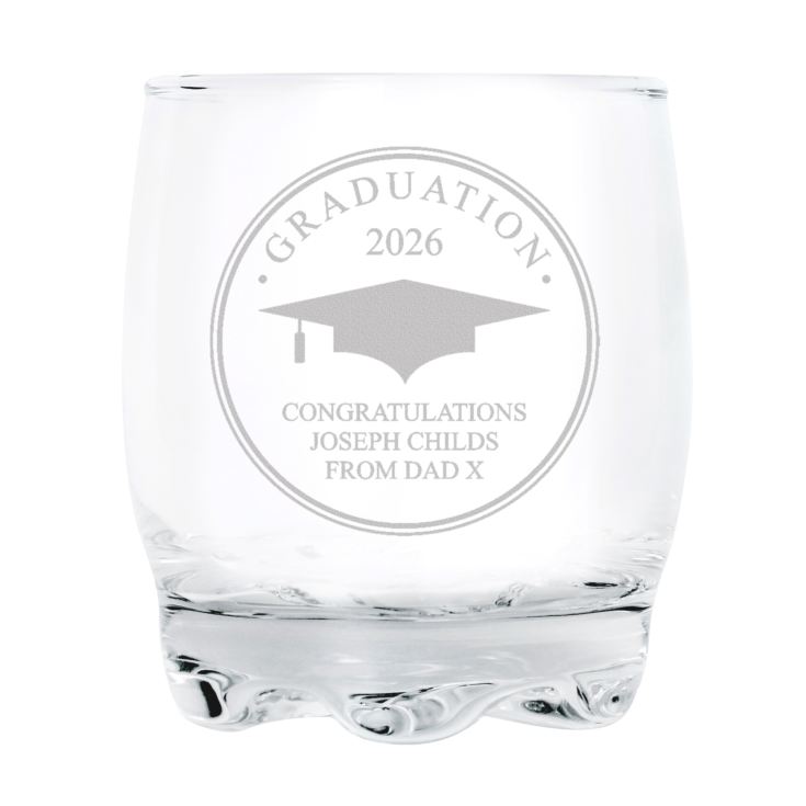 Personalised Graduation Whisky Tumbler product image