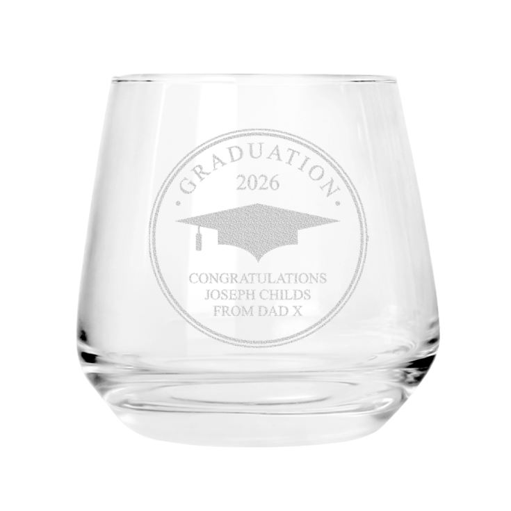 Personalised Graduation Whisky Tumbler product image