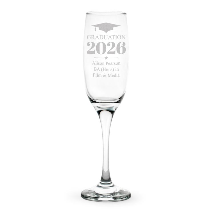 Personalised Graduation Prosecco Glass product image
