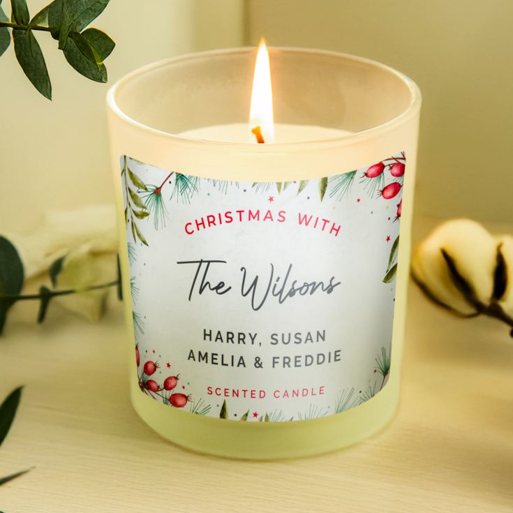 Personalised Christmas Scented Jar Candle product image