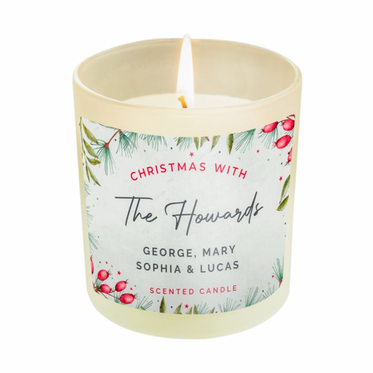 Personalised Christmas Scented Jar Candle product image