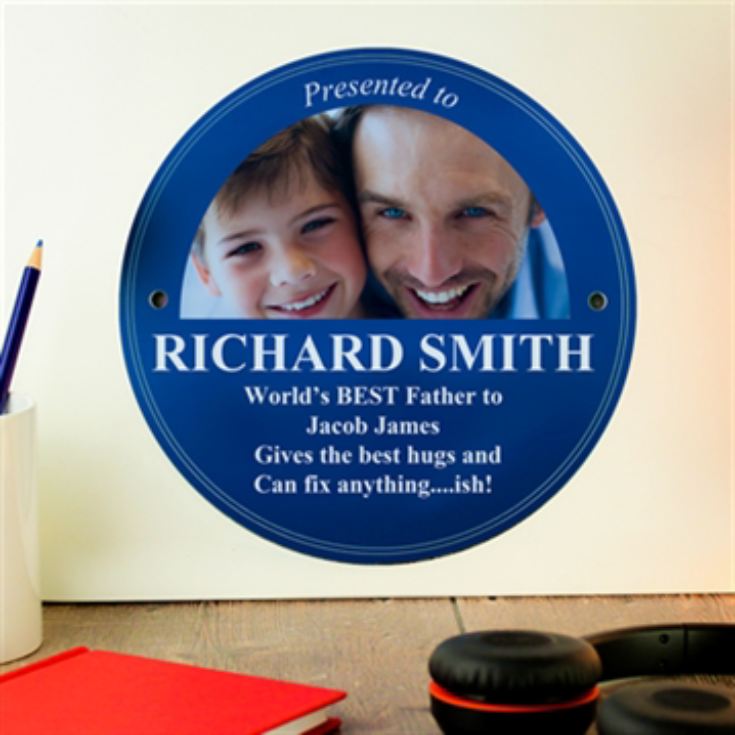 Personalised Photo Upload Heritage Plaque product image