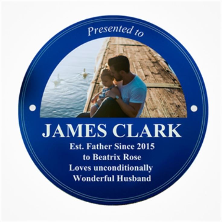 Personalised Photo Upload Heritage Plaque product image