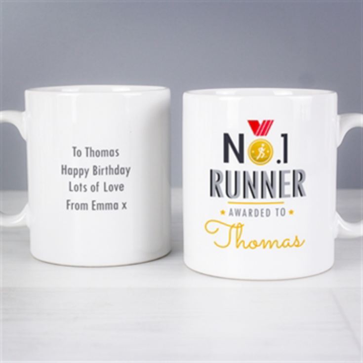Personalised No.1 Runner Mug product image