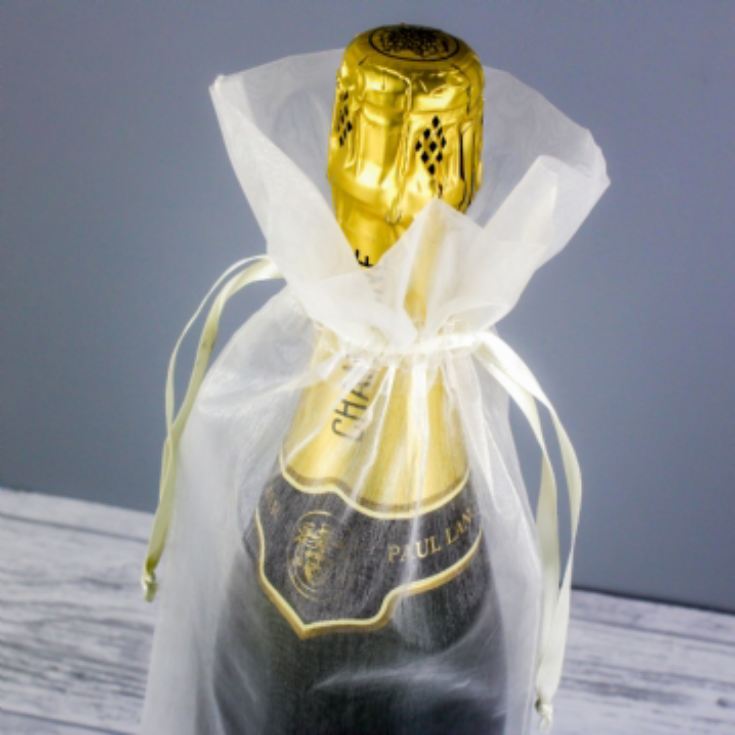 Personalised Champagne Bottle - Elegant Swirl product image