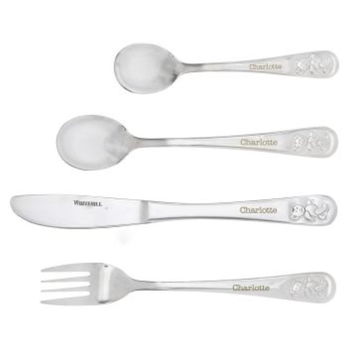 Personalised Teddy Cutlery Set product image