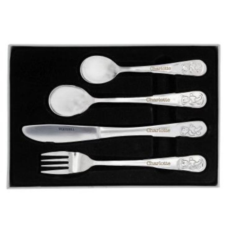Personalised Teddy Cutlery Set product image