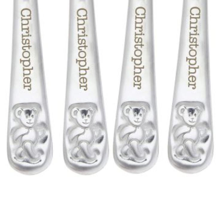 Personalised Teddy Cutlery Set product image