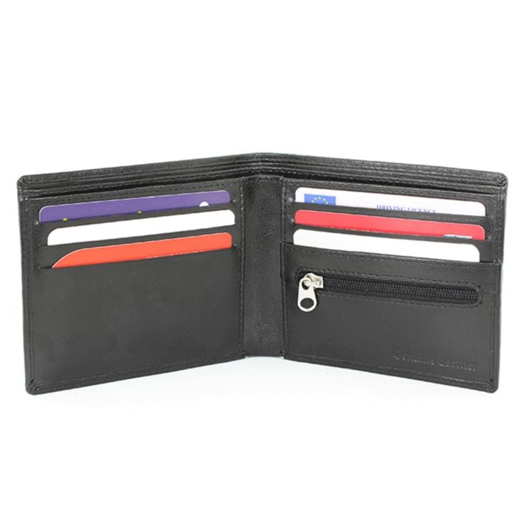 Personalised Black Leather Wallet product image