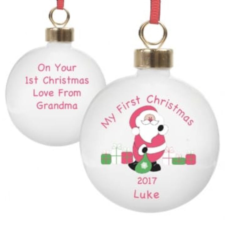 Personalised Bauble - Baby's First Christmas product image