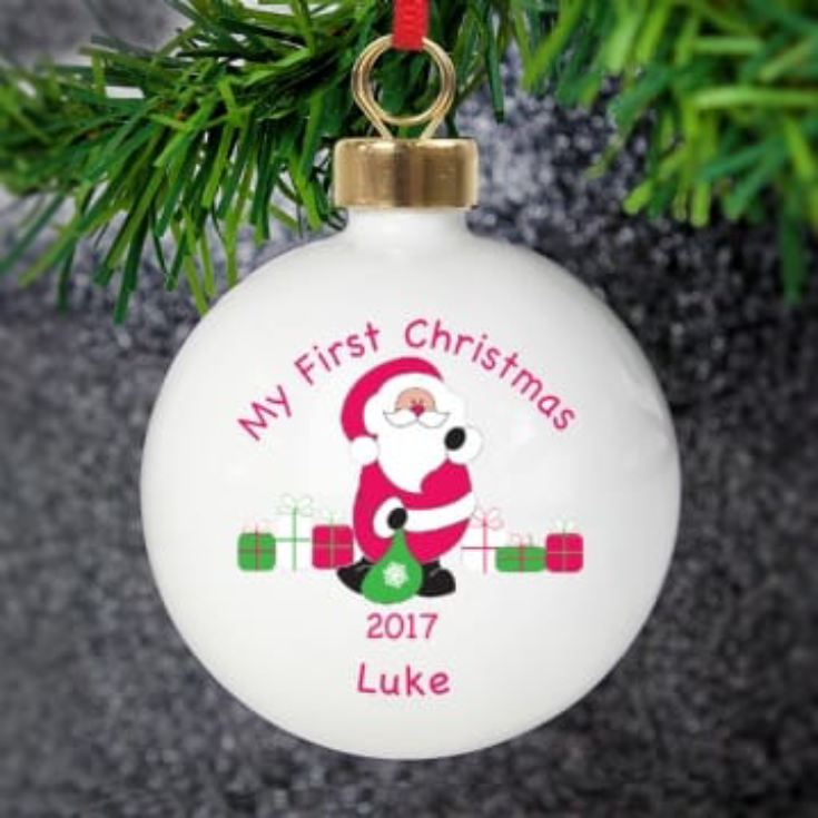 Personalised Bauble - Baby's First Christmas product image