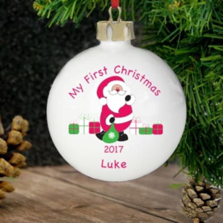 Personalised Bauble - Baby's First Christmas product image