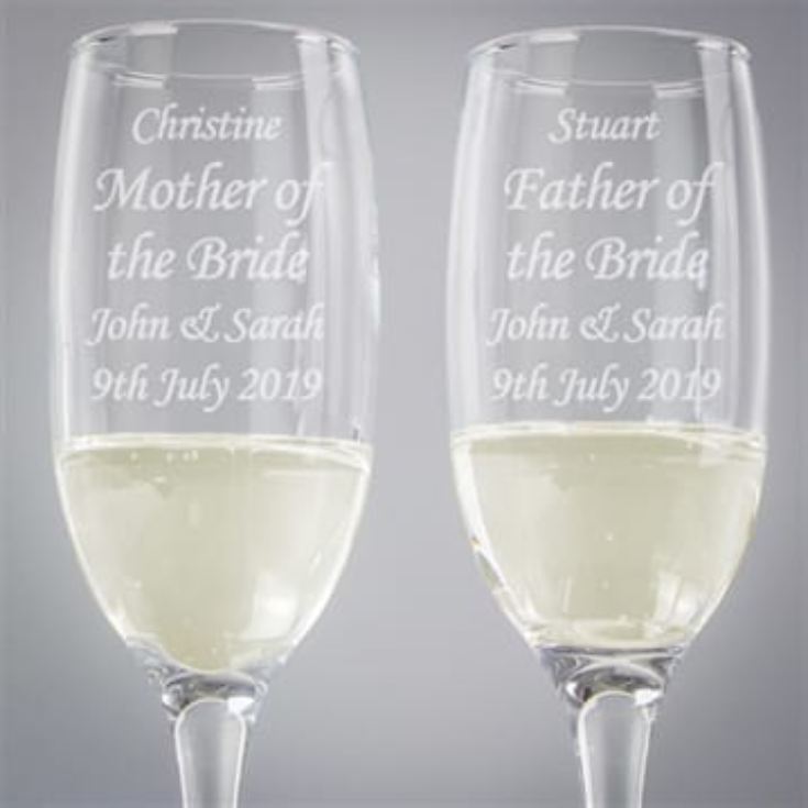 Personalised Celebration Champagne Flutes product image