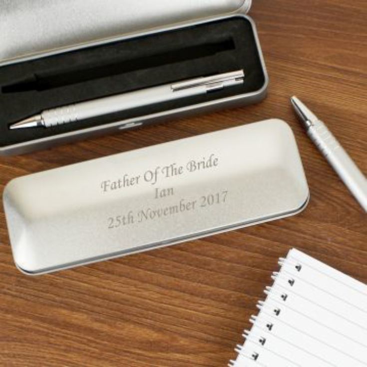 Personalised Pen Set With Engraved Box product image