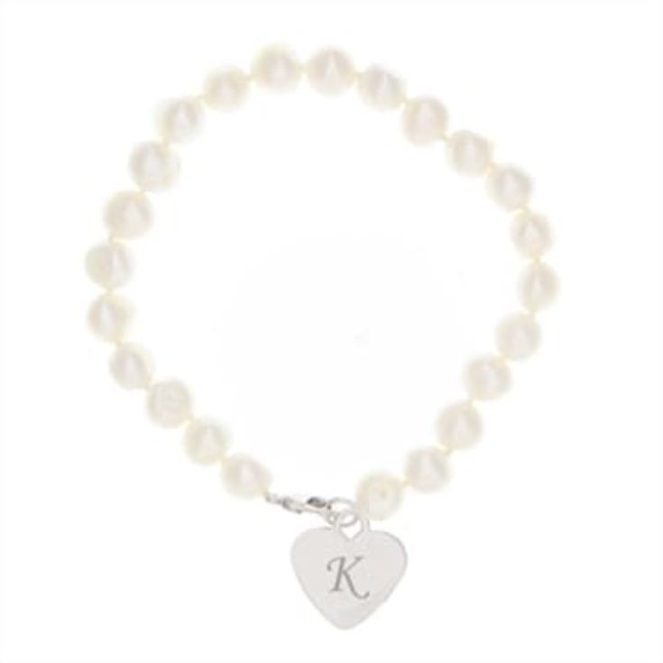 Personalised White Freshwater Pearl Bracelet product image
