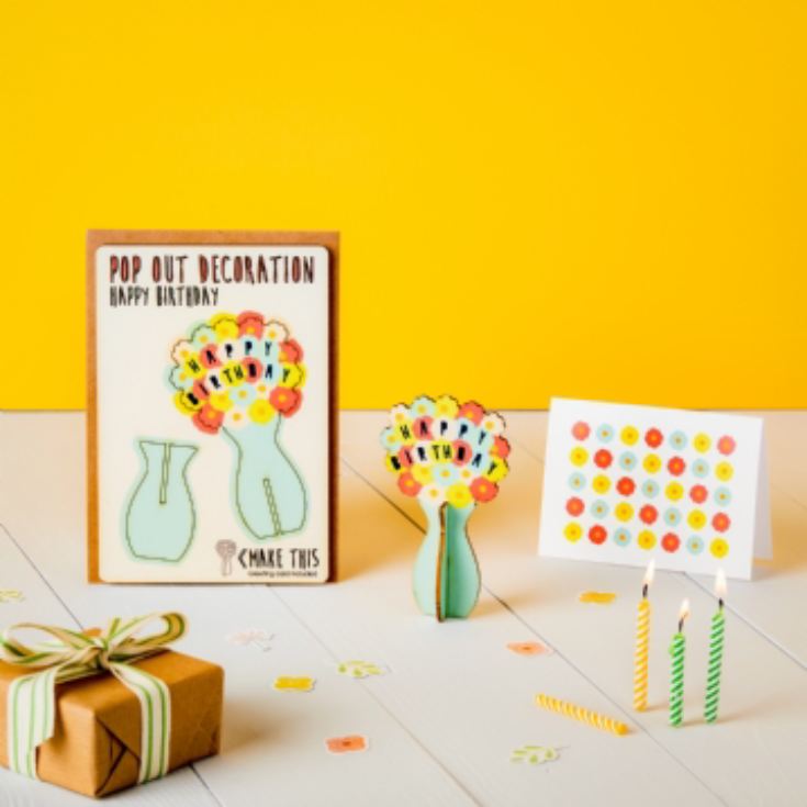 Pop Out Happy Birthday Decoration Card product image