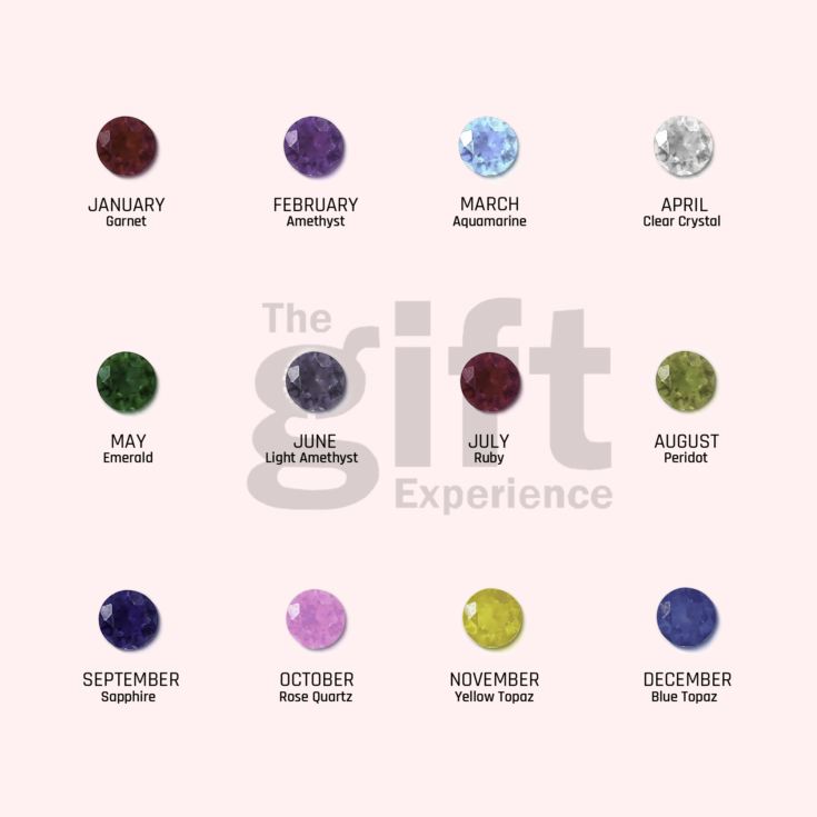 Infinity Bracelet with Heart Birthstones product image