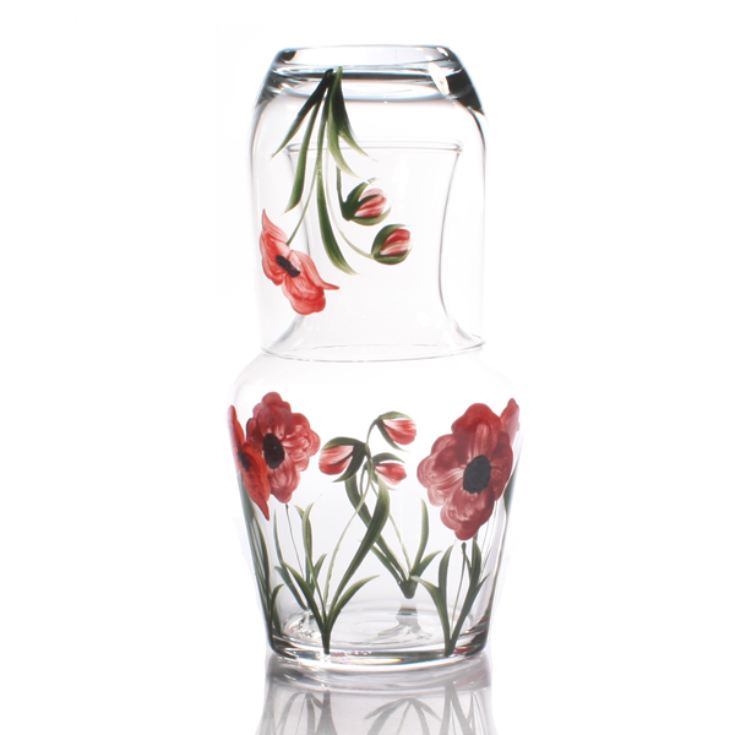 Hand Painted Carafe Set - Poppy product image