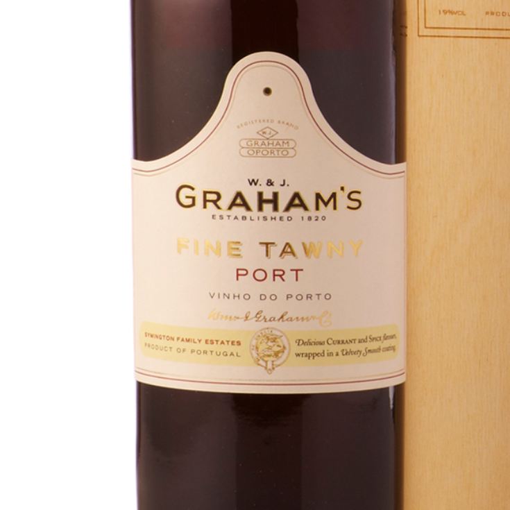 Fine Tawny Port Presented in a Personalised Wooden Gift Box product image