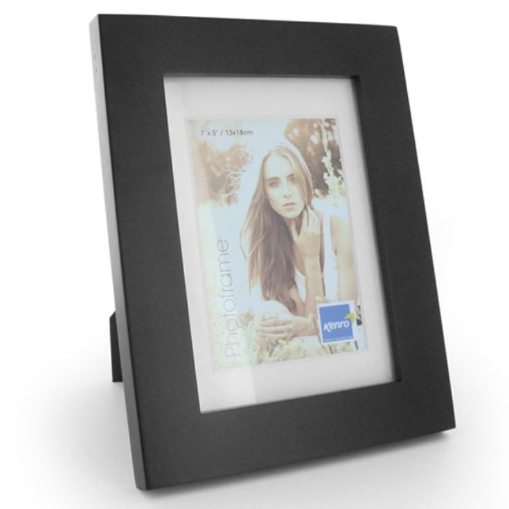 Engraved Black Wood Photo Frame product image