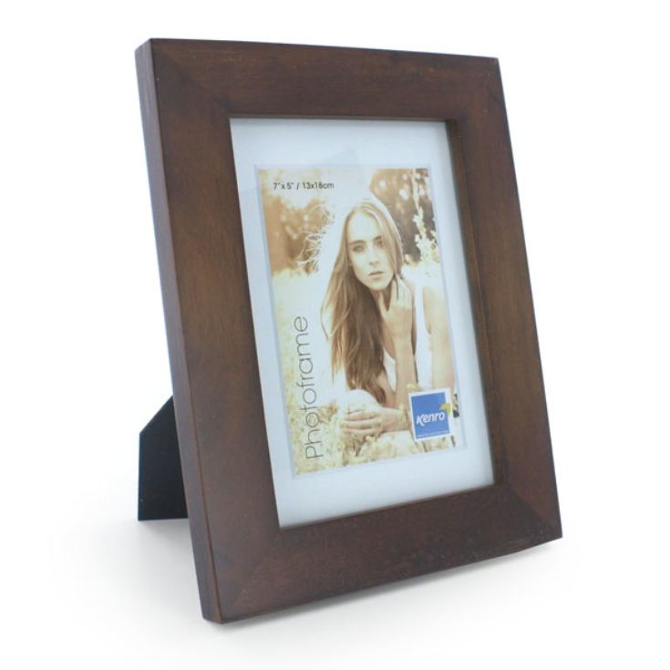 Engraved Dark Oak Wooden Photo Frame product image