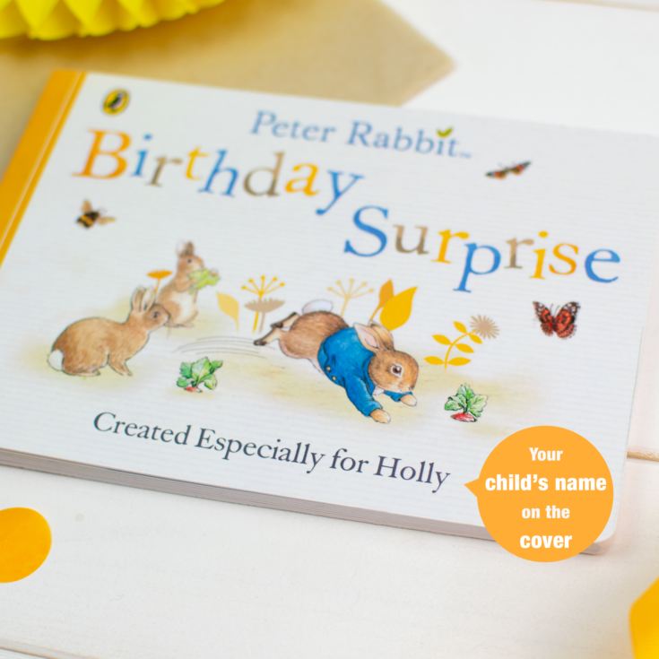 Personalised Peter Rabbit 'Birthday Surprise' Board Book product image