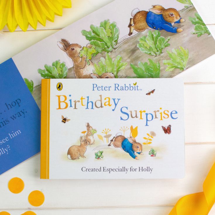 Personalised Peter Rabbit 'Birthday Surprise' Board Book product image