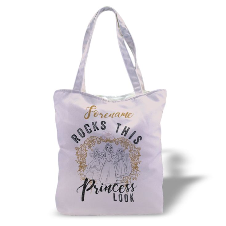 Disney Princess Princess Rocks Personalised Canvas Tote Bag | The Gift Experience