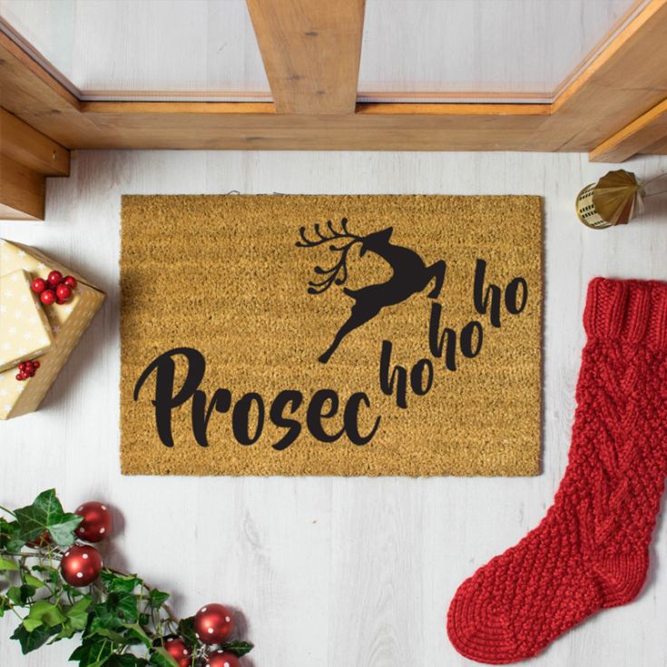 Prosecho Ho Ho Christmas Doormat