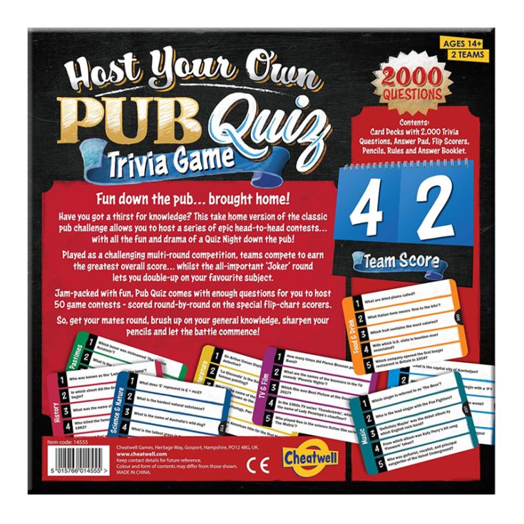 Host Your Own Pub Quiz product image