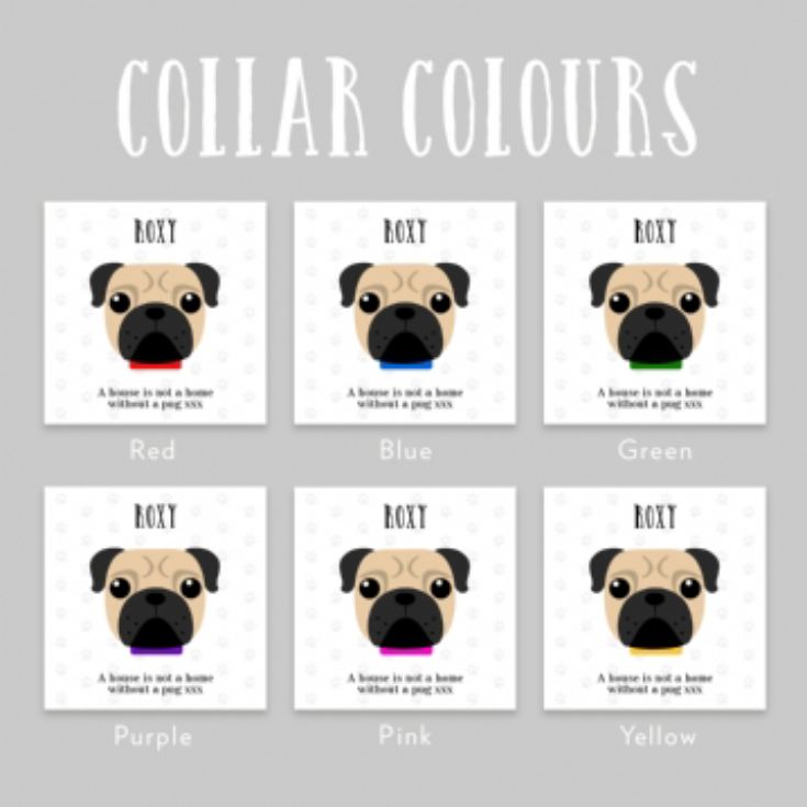 Personalised Pug Dog Cushion product image