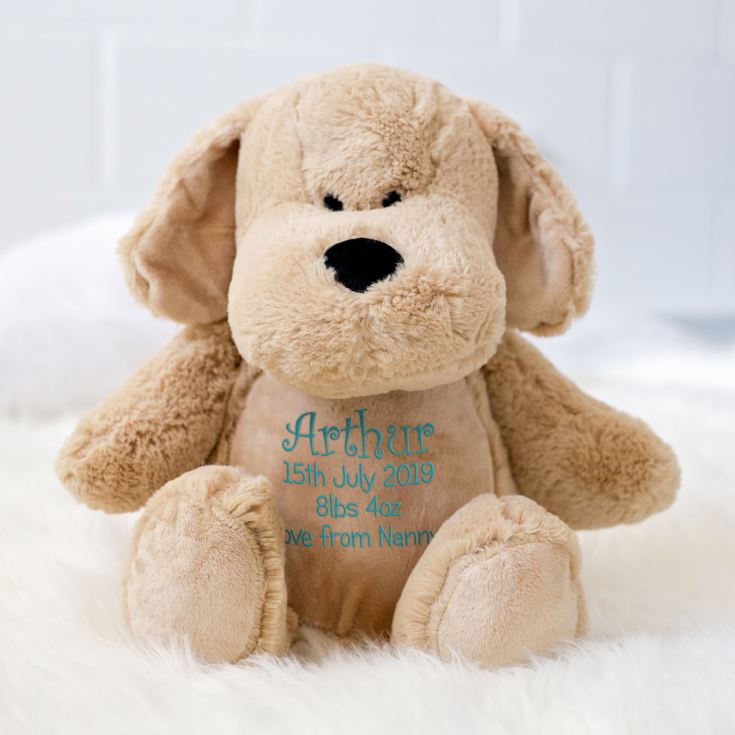 Baby Boy Embroidered Cuddly Puppy Dog product image