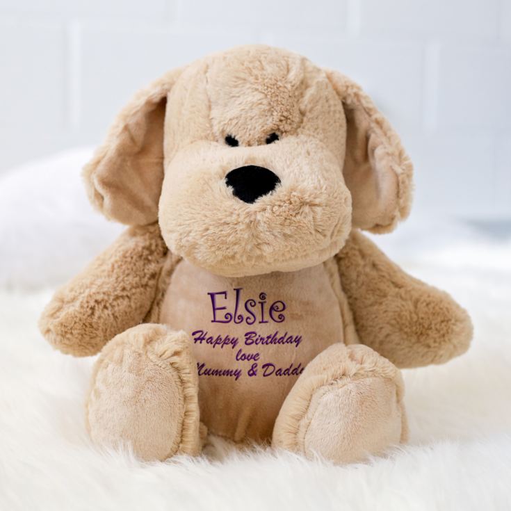 Personalised Embroidered Cuddly Dog product image