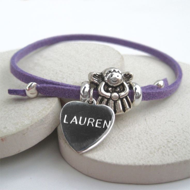 Engraved Fairy Suede Bracelet product image