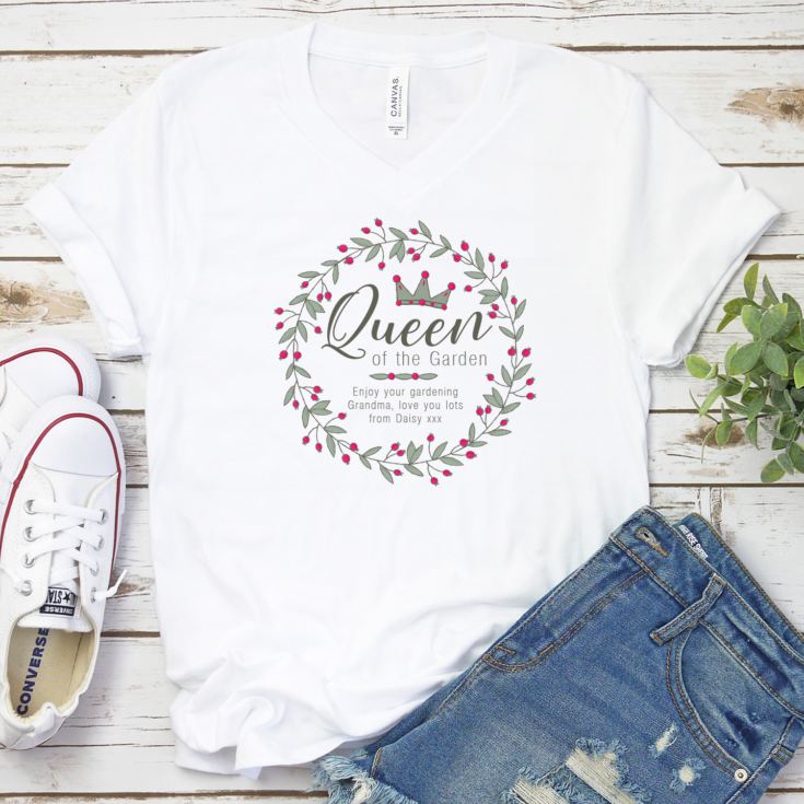 Personalised Queen Of The Garden T-Shirt product image