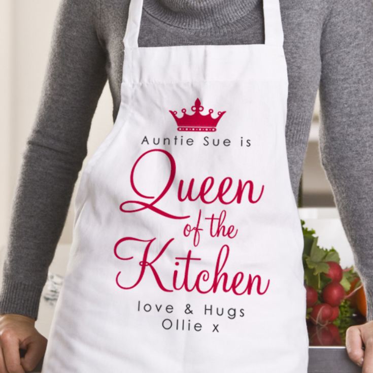 Queen Of The Kitchen Personalised Apron product image