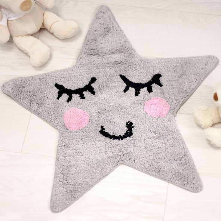 Personalised Sweet Dreams Grey Star Rug product image