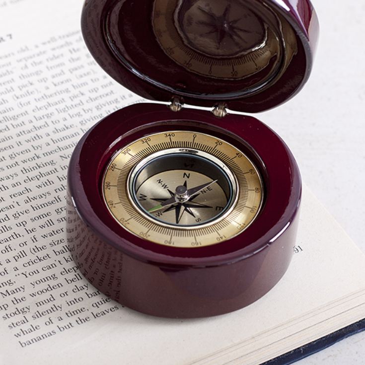 Compass In Personalised Luxury Wooden Box product image