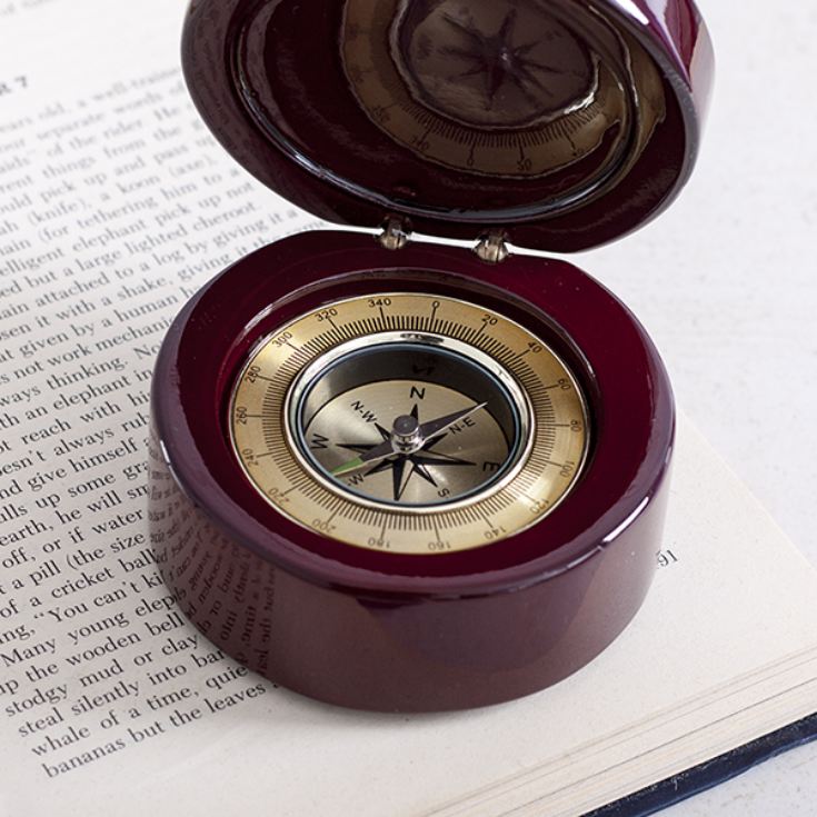 Compass In Personalised Luxury Wooden Box The Gift Experience