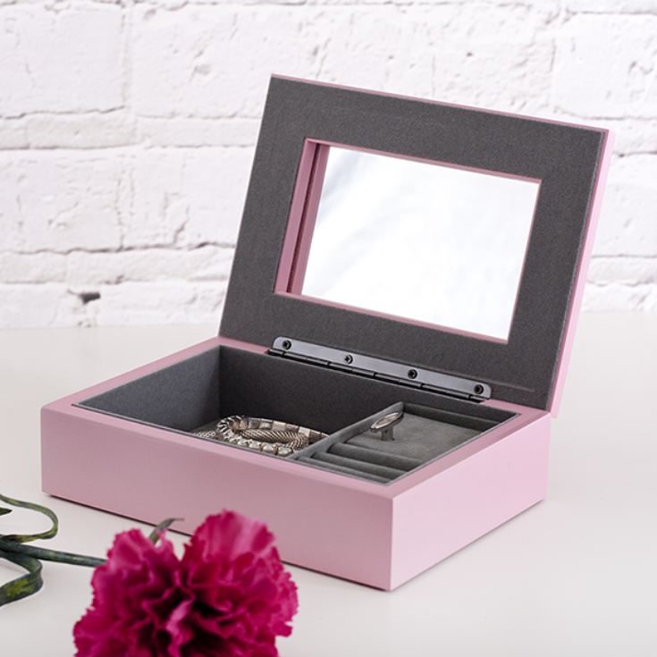 Personalised Pink Oxford Jewellery Box The Gift Experience